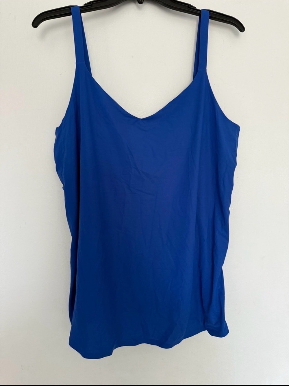 ADAY Royal Blue V-Neck “Snap to it” Camisole